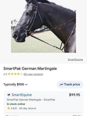 SmartPak German Martingale - Brown